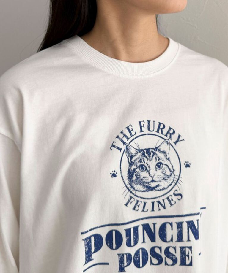 fredy emue「CATプリントロンTシャツ」|Tシャツ・カットソー|