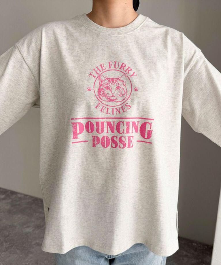 fredy emue「CATプリントロンTシャツ」|Tシャツ・カットソー|