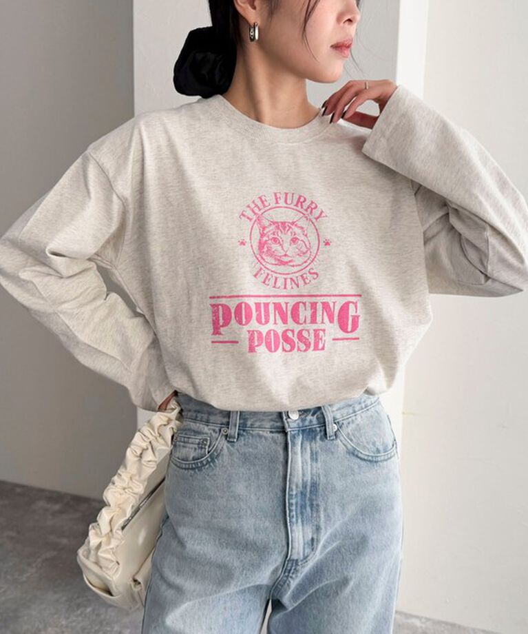 fredy emue「CATプリントロンTシャツ」|Tシャツ・カットソー|