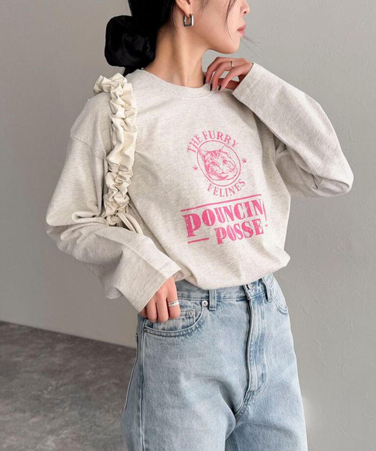 fredy emue「CATプリントロンTシャツ」|Tシャツ・カットソー|