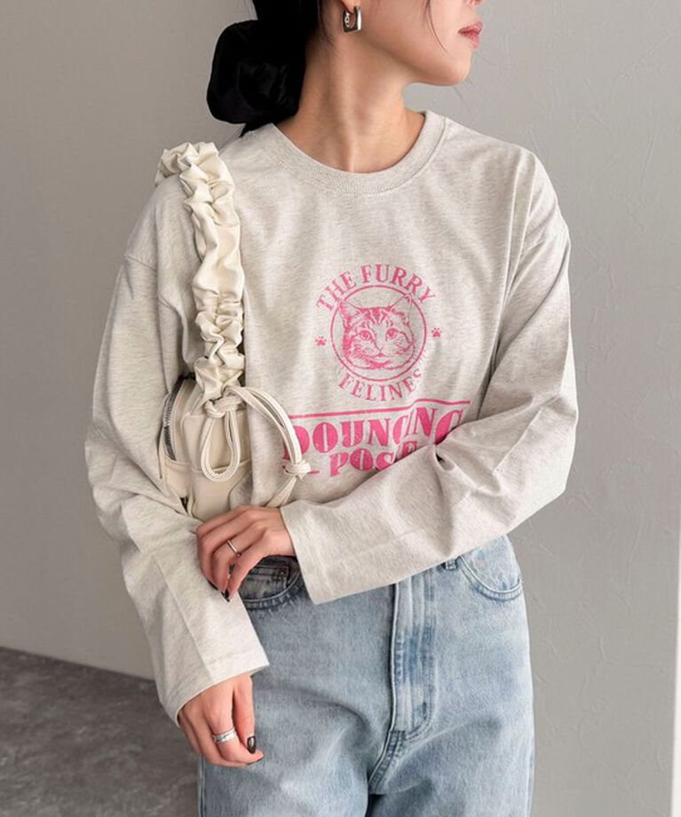 fredy emue「CATプリントロンTシャツ」|Tシャツ・カットソー|