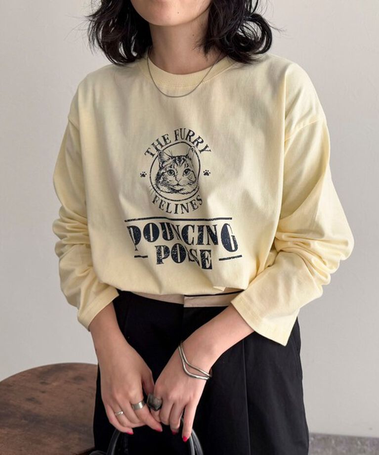 fredy emue「CATプリントロンTシャツ」|Tシャツ・カットソー|