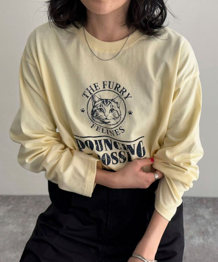 fredy emue「CATプリントロンTシャツ」|Tシャツ・カットソー|
