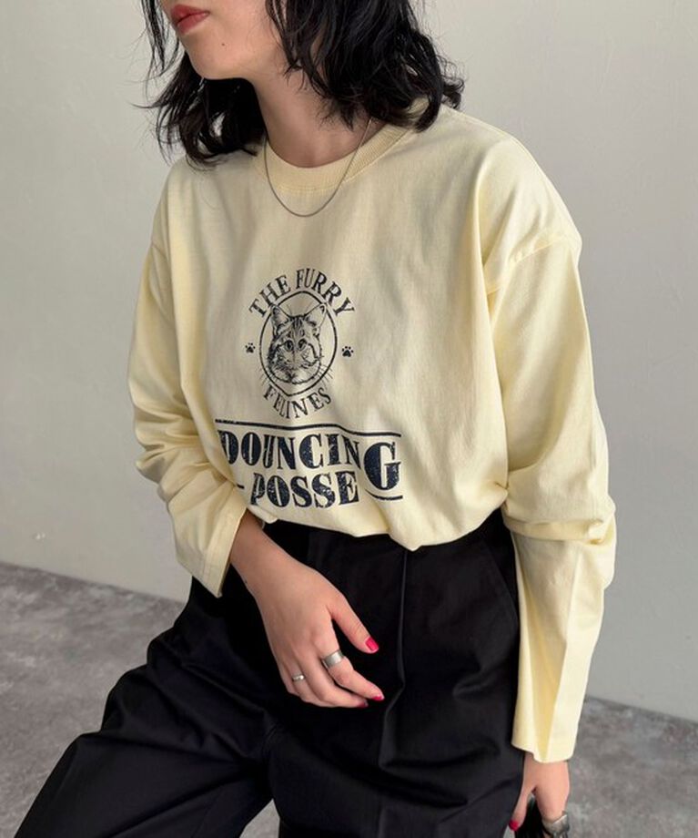 fredy emue「CATプリントロンTシャツ」|Tシャツ・カットソー|