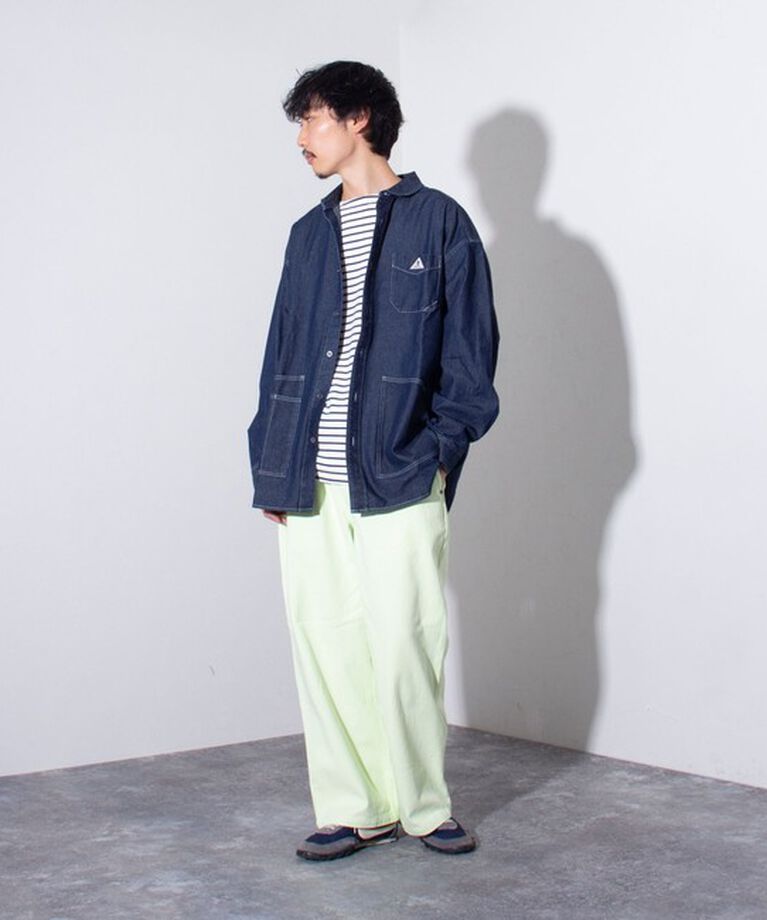 GLOSTER「【GEVACO/ゲバコ】6.5オンス デニムショールカラーワークシャツ カバーオール」|シャツ・ブラウス|