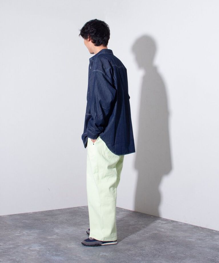 GLOSTER「【GEVACO/ゲバコ】6.5オンス デニムショールカラーワークシャツ カバーオール」|シャツ・ブラウス|