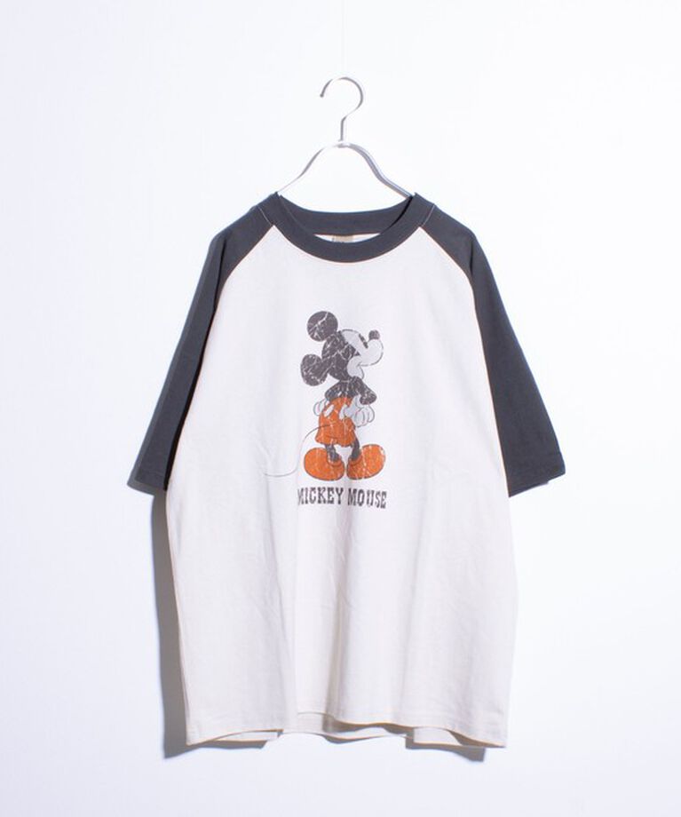 GLOSTER「【Disney】【TOM&JERRY】ピグメント/ラグランスリーブ プリントTシャツ 」|Tシャツ・カットソー|