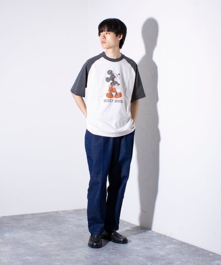 GLOSTER「【Disney】【TOM&JERRY】ピグメント/ラグランスリーブ プリントTシャツ 」|Tシャツ・カットソー|