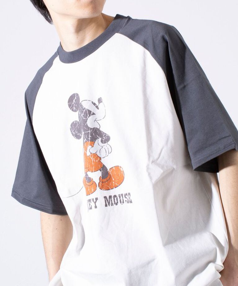 GLOSTER「【Disney】【TOM&JERRY】ピグメント/ラグランスリーブ プリントTシャツ 」|Tシャツ・カットソー|