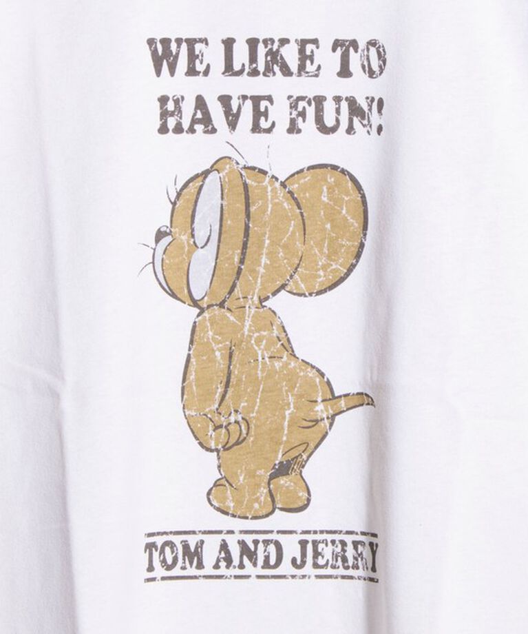 GLOSTER「【Disney】【TOM&JERRY】ピグメント/ラグランスリーブ プリントTシャツ 」|Tシャツ・カットソー|