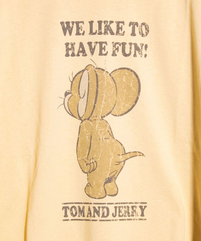 GLOSTER「【Disney】【TOM&JERRY】ピグメント/ラグランスリーブ プリントTシャツ 」|Tシャツ・カットソー|