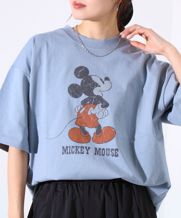 GLOSTER「【Disney】【TOM&JERRY】ピグメント/ラグランスリーブ プリントTシャツ 」|Tシャツ・カットソー|