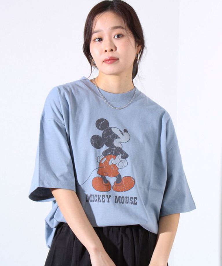 GLOSTER「【Disney】【TOM&JERRY】ピグメント/ラグランスリーブ プリントTシャツ 」|Tシャツ・カットソー|