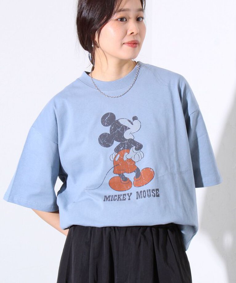 GLOSTER「【Disney】【TOM&JERRY】ピグメント/ラグランスリーブ プリントTシャツ 」|Tシャツ・カットソー|