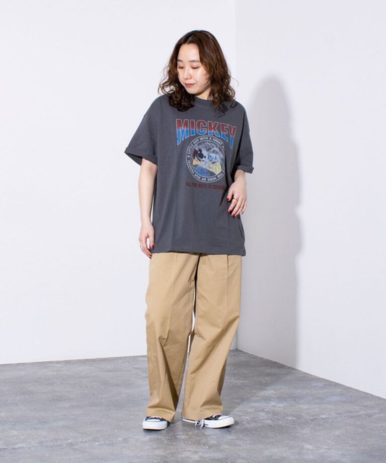 GLOSTER「【Disney】【TOM&JERRY】ピグメント/ラグランスリーブ プリントTシャツ 」|Tシャツ・カットソー|