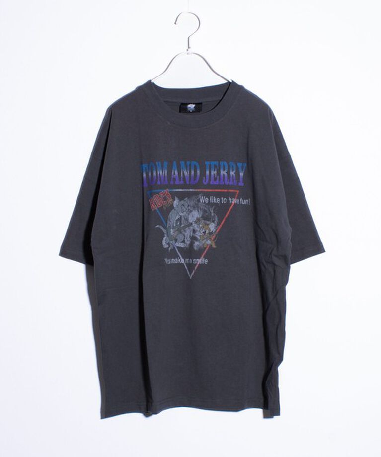 GLOSTER「【Disney】【TOM&JERRY】ピグメント/ラグランスリーブ プリントTシャツ 」|Tシャツ・カットソー|