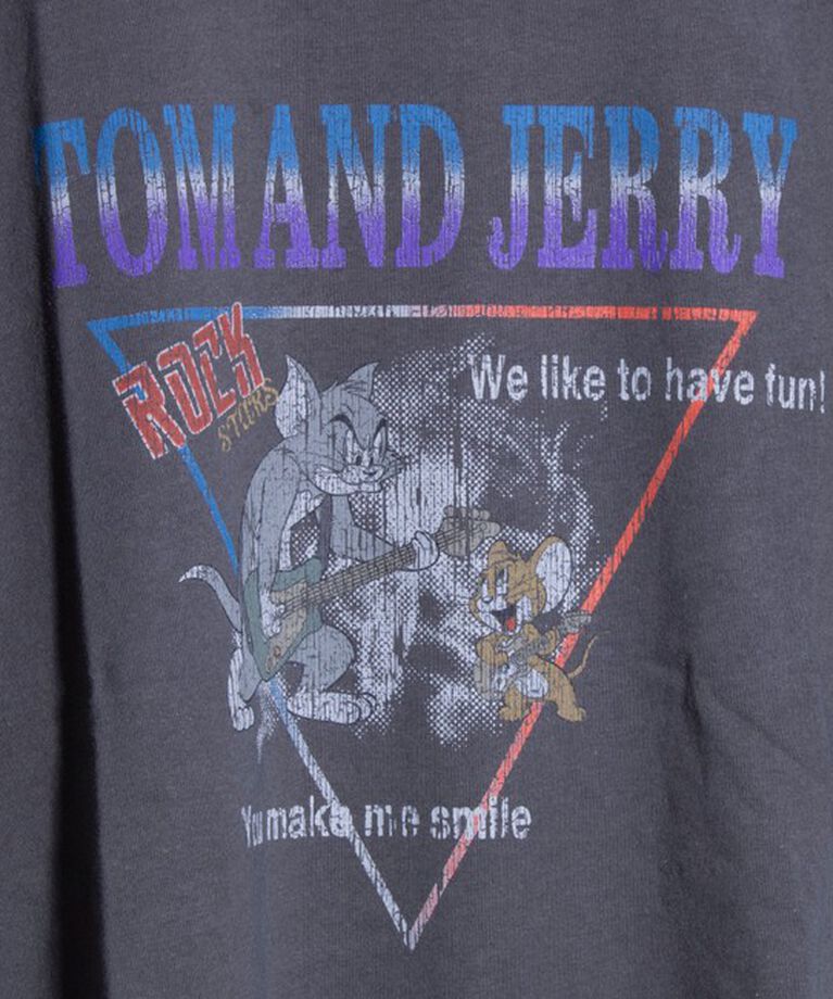 GLOSTER「【Disney】【TOM&JERRY】ピグメント/ラグランスリーブ プリントTシャツ 」|Tシャツ・カットソー|