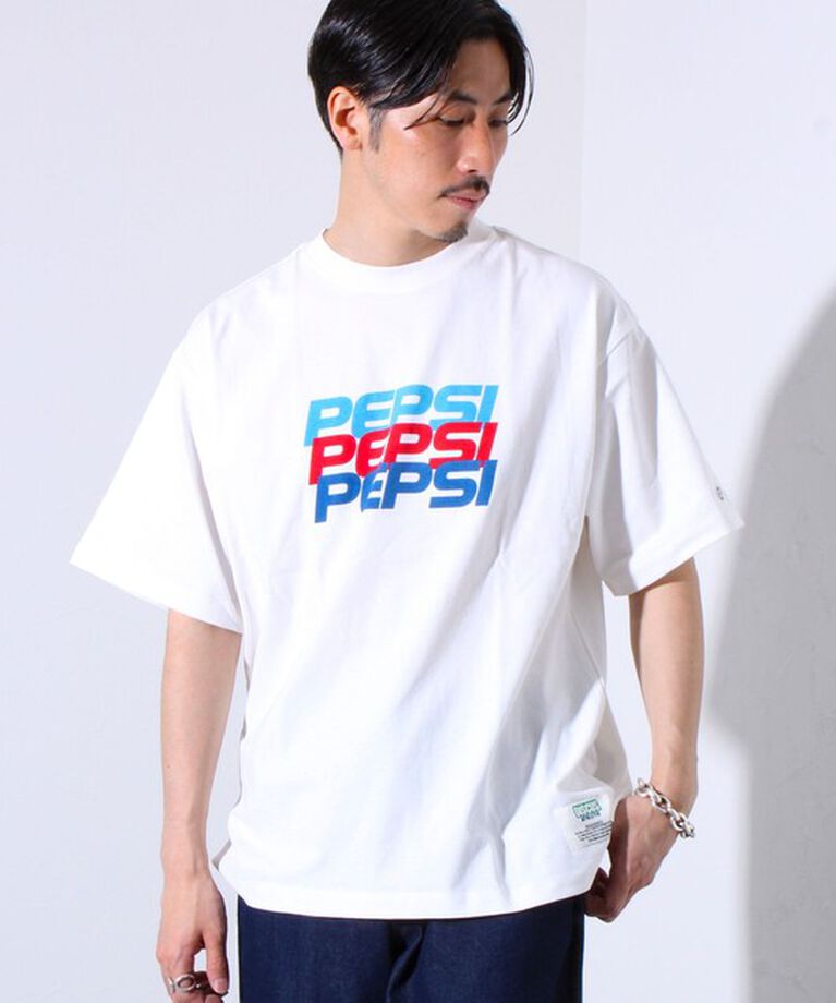 GLOSTER「【PEPSI×DISCUS ATHLETIC】コラボ プリント 半袖 クルーネックTシャツ」|Tシャツ・カットソー|