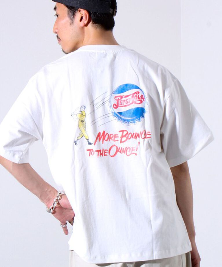 GLOSTER「【PEPSI×DISCUS ATHLETIC】コラボ プリント 半袖 クルーネックTシャツ」|Tシャツ・カットソー|ホワイト系その他3