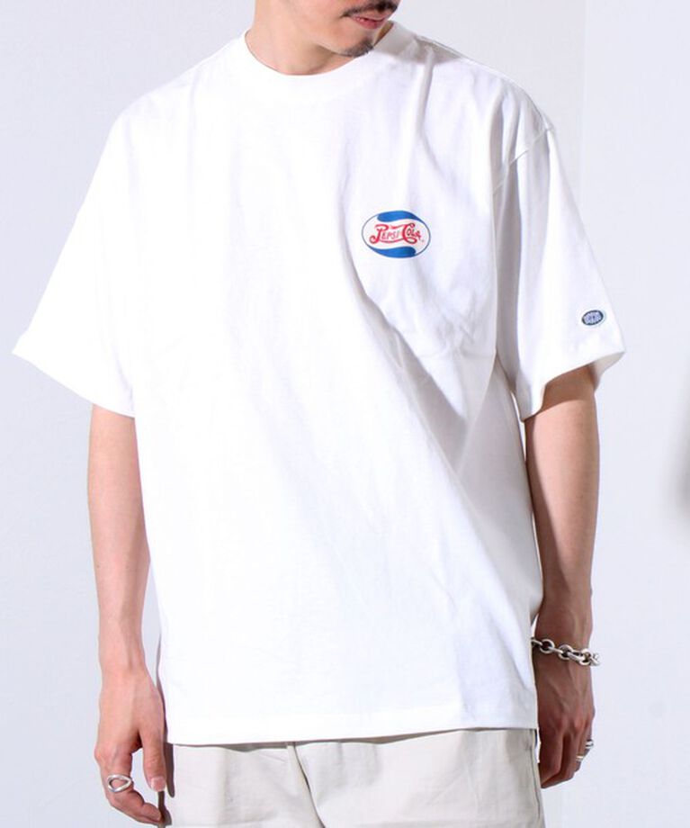 GLOSTER「【PEPSI×DISCUS ATHLETIC】コラボ プリント 半袖 クルーネックTシャツ」|Tシャツ・カットソー|