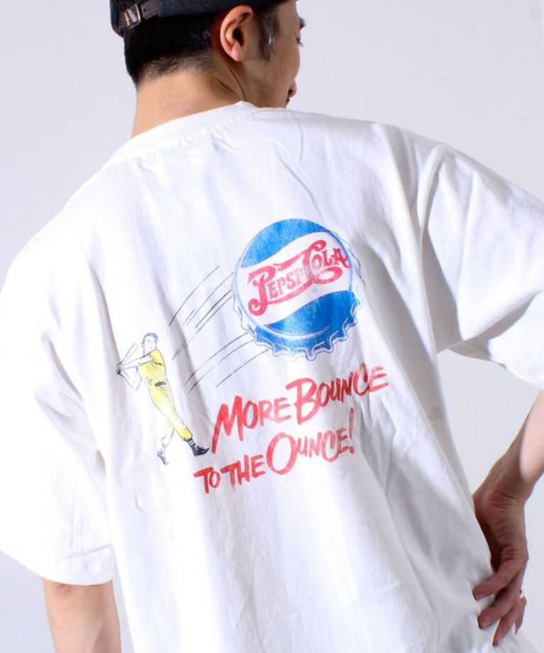 GLOSTER「【PEPSI×DISCUS ATHLETIC】コラボ プリント 半袖 クルーネックTシャツ」|Tシャツ・カットソー|