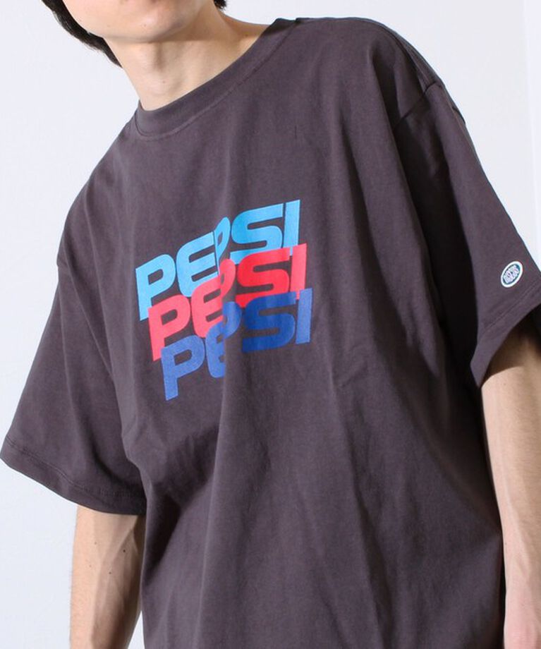 GLOSTER「【PEPSI×DISCUS ATHLETIC】コラボ プリント 半袖 クルーネックTシャツ」|Tシャツ・カットソー|ブラック系その他