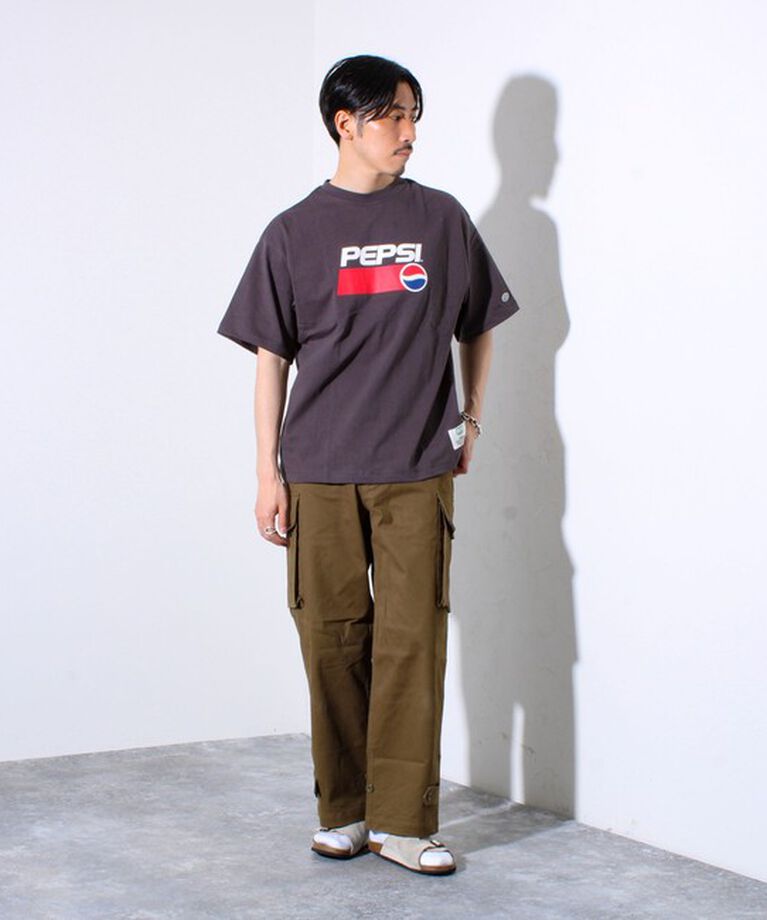 GLOSTER「【PEPSI×DISCUS ATHLETIC】コラボ プリント 半袖 クルーネックTシャツ」|Tシャツ・カットソー|