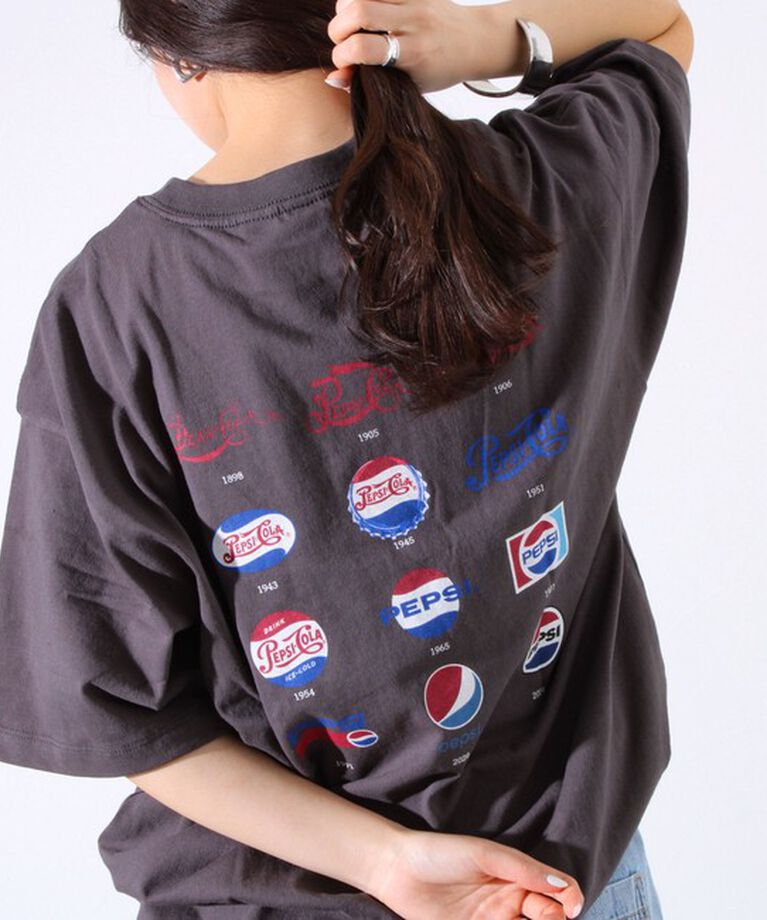 GLOSTER「【PEPSI×DISCUS ATHLETIC】コラボ プリント 半袖 クルーネックTシャツ」|Tシャツ・カットソー|ブラック系その他3