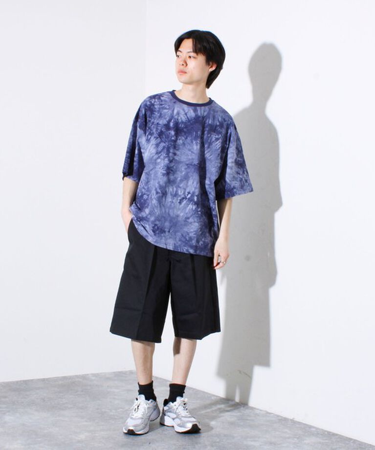 GLOSTER「【GLOSTER/グロスター】タイダイ染め 天竺 クルーネック ショートスリーブTシャツ」|Tシャツ・カットソー|