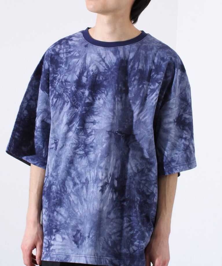 GLOSTER「【GLOSTER/グロスター】タイダイ染め 天竺 クルーネック ショートスリーブTシャツ」|Tシャツ・カットソー|
