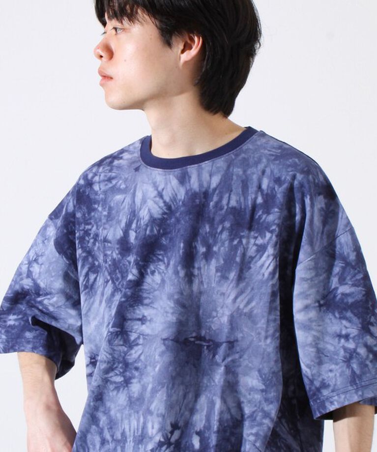 GLOSTER「【GLOSTER/グロスター】タイダイ染め 天竺 クルーネック ショートスリーブTシャツ」|Tシャツ・カットソー|