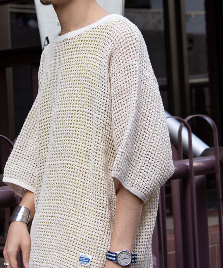 GLOSTER「【ARMY TWILL/アーミーツイル】Cotton Mesh Tee コットンメッシュTシャツ」|Tシャツ・カットソー|