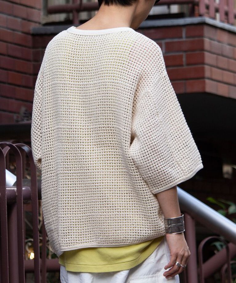 GLOSTER「【ARMY TWILL/アーミーツイル】Cotton Mesh Tee コットンメッシュTシャツ」|Tシャツ・カットソー|