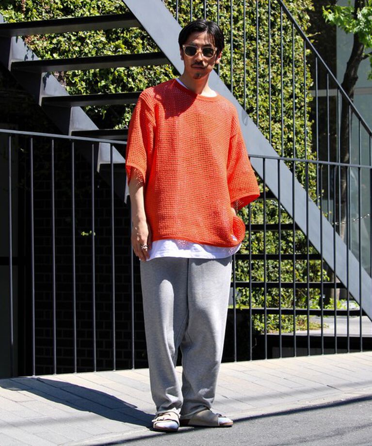 GLOSTER「【ARMY TWILL/アーミーツイル】Cotton Mesh Tee コットンメッシュTシャツ」|Tシャツ・カットソー|