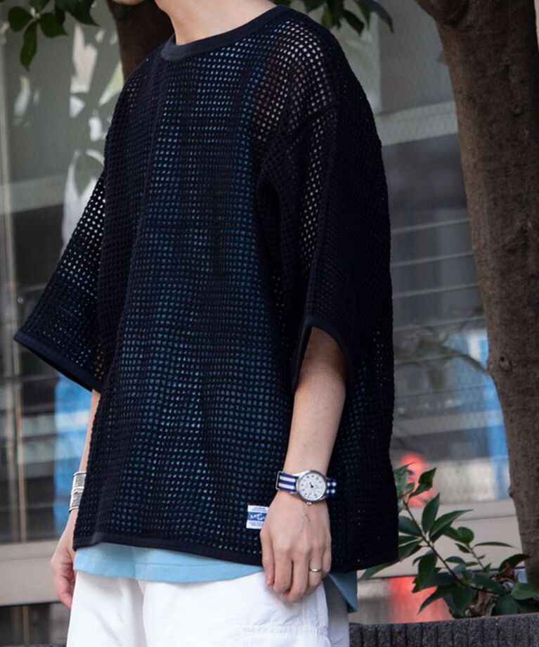 GLOSTER「【ARMY TWILL/アーミーツイル】Cotton Mesh Tee コットンメッシュTシャツ」|Tシャツ・カットソー|