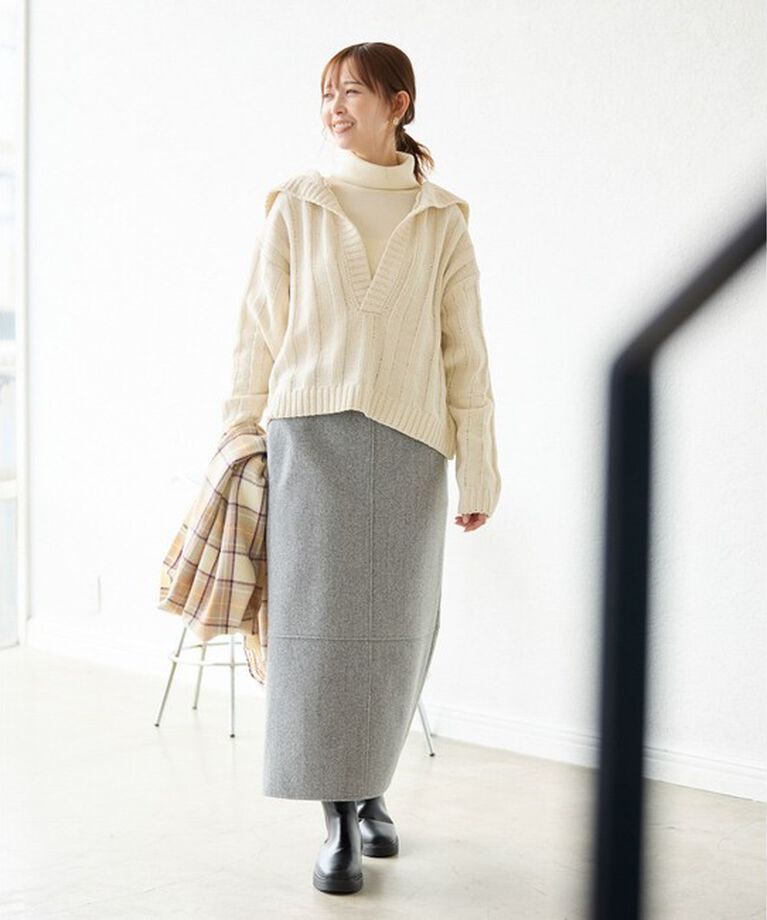 Rope’Picnic「アンジェリーナモールニットスキッパープルオーバー」|ニット・セーター|
