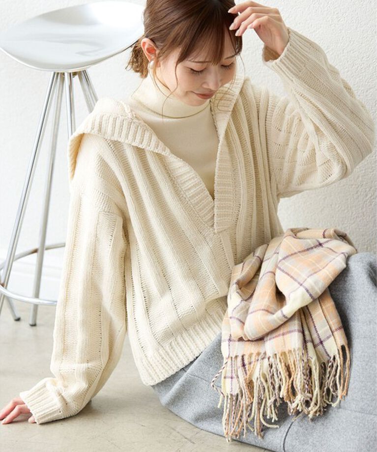 Rope’Picnic「アンジェリーナモールニットスキッパープルオーバー」|ニット・セーター|