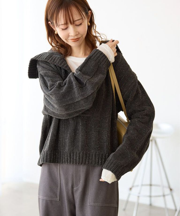 Rope’Picnic「アンジェリーナモールニットスキッパープルオーバー」|ニット・セーター|