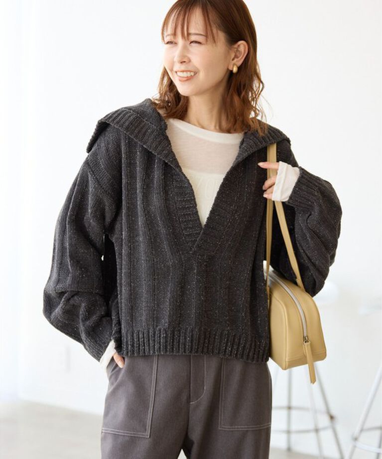 Rope’Picnic「アンジェリーナモールニットスキッパープルオーバー」|ニット・セーター|