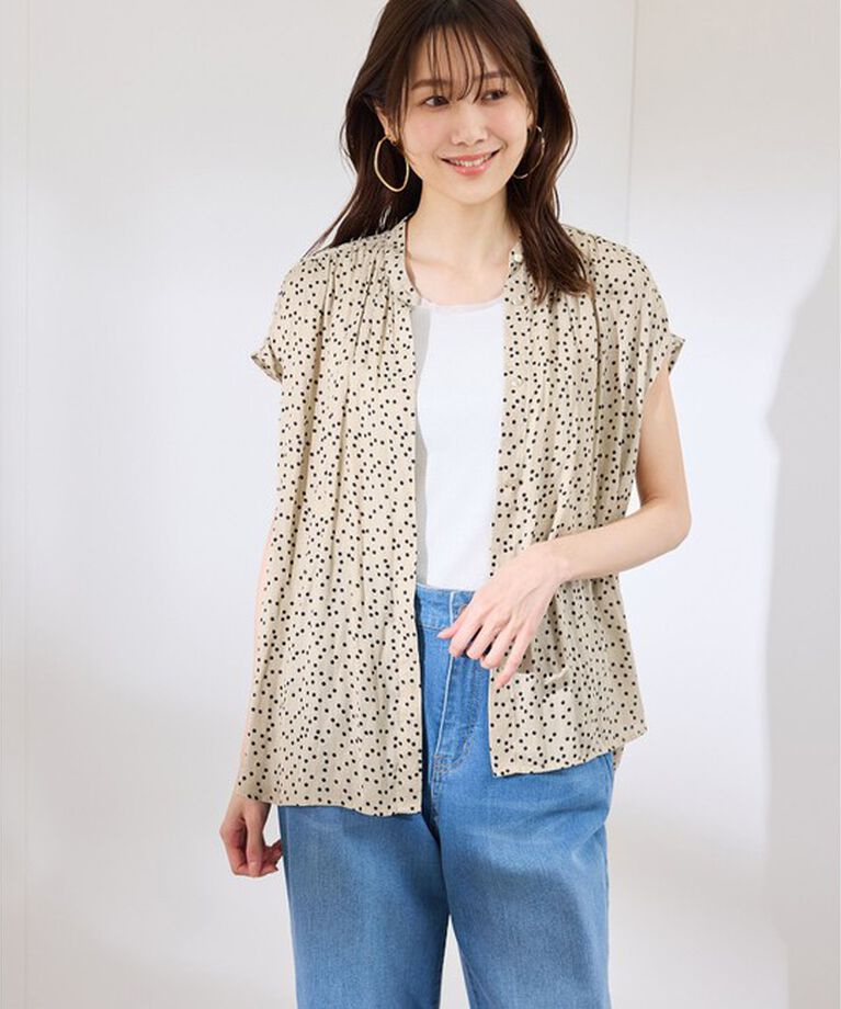 Rope’Picnic「【emur/エミュール】ドットタイブラウス」|シャツ・ブラウス|