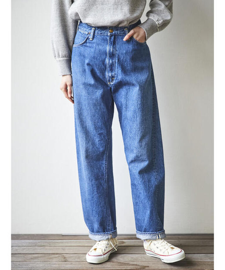  「orSlow | HIGH WAIST SELVEDGE DENIM PANTS USED WOMEN」|デニム|