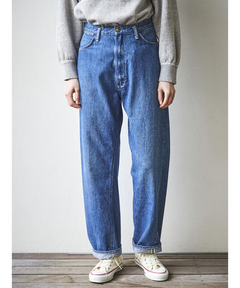  「orSlow | HIGH WAIST SELVEDGE DENIM PANTS USED WOMEN」|デニム|