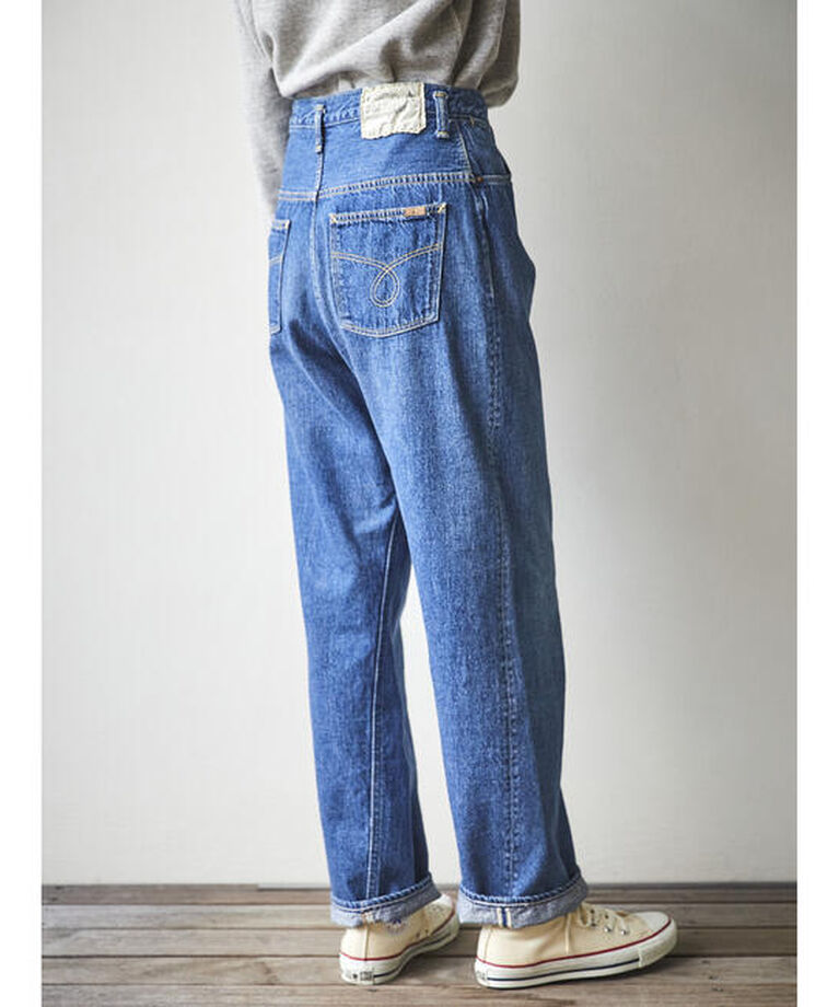  「orSlow | HIGH WAIST SELVEDGE DENIM PANTS USED WOMEN」|デニム|