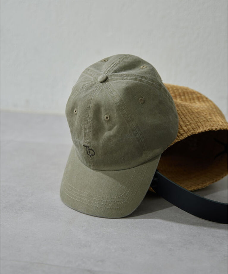 THE PAUSE「【THE PAUSE】バイオウォッシュCAP」|ハット|カーキ