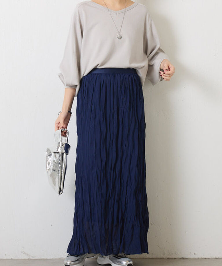  「シフォンワッシャースカート」|スカート|
