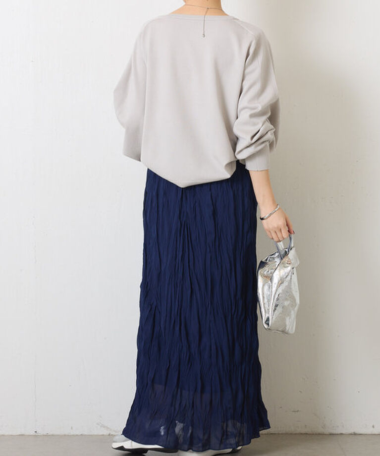  「シフォンワッシャースカート」|スカート|