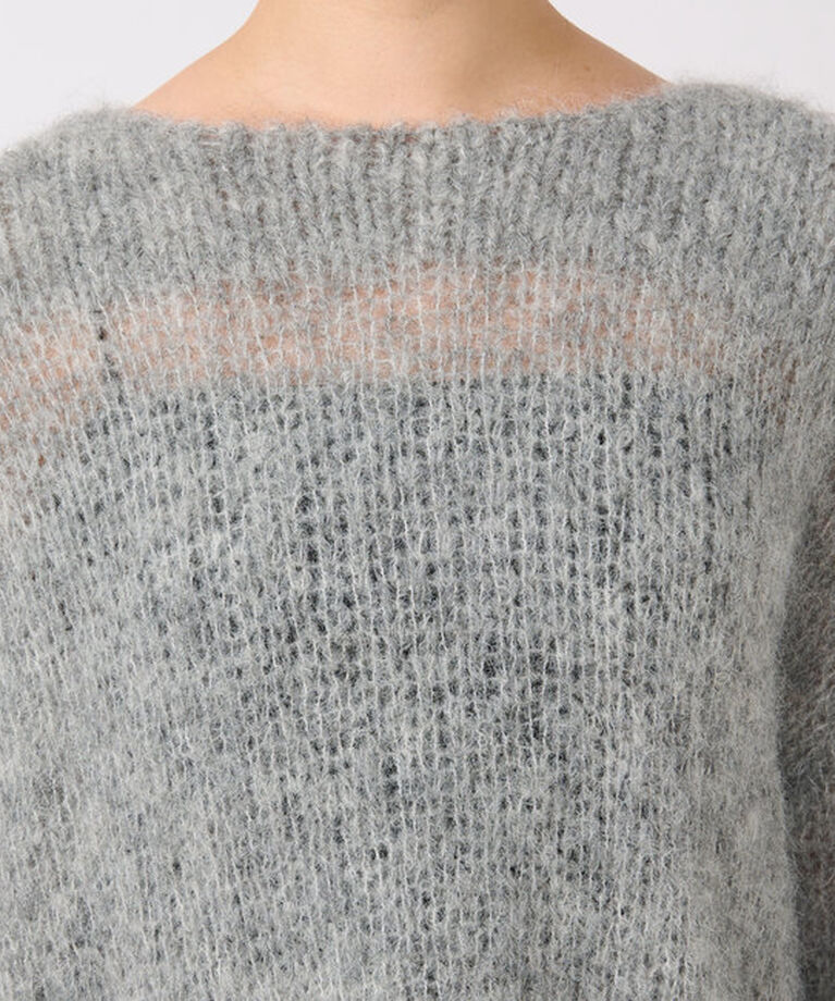  「《ふんわり軽い着心地》モヘア飛ばし目ニット」|ニット・セーター|
