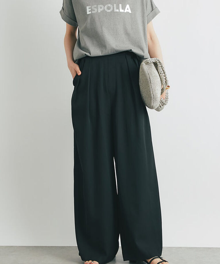  「《美シルエット・楽な履き心地》2タックワイドパンツ」|その他|