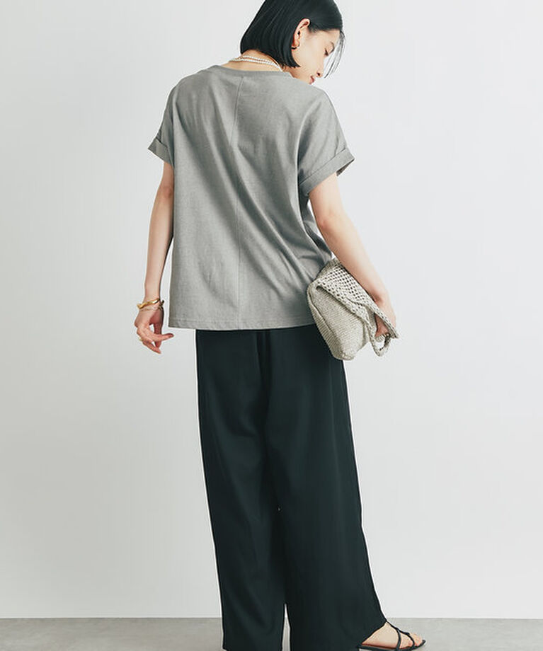  「《美シルエット・楽な履き心地》2タックワイドパンツ」|その他|