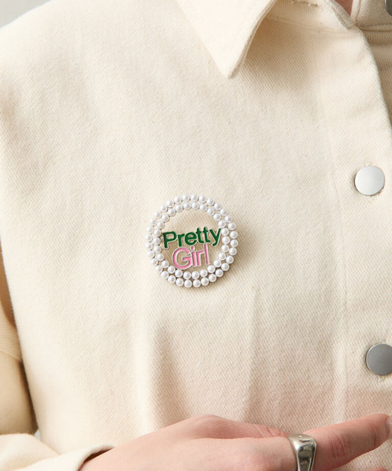  「[Eau]pretty girl brooch」|ブローチ・コサージュ|シルバー